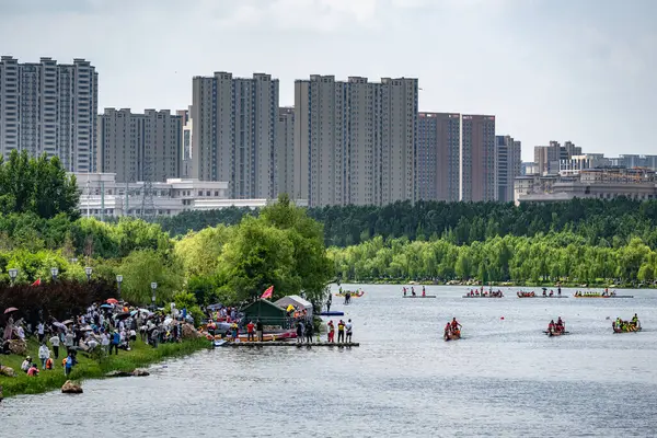 Juin 2023 Changchun Jilin Premier Dragon Boat Invitational Tournament Lieu — Photo