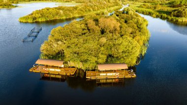 Yazın Changchun, Çin 'deki Jingyuetan Wetland Parkı