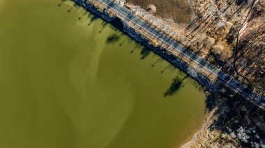 Jingyuetan Ulusal Orman Parkı, Changchun, Çin sonbahar manzarası