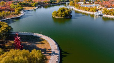 Changchun Dünya Heykel Parkı, Çin 'in sonbahar manzarası