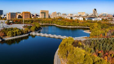Changchun Dünya Heykel Parkı, Çin 'in sonbahar manzarası