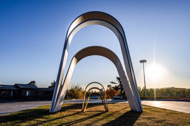 Changchun Dünya Heykel Parkı, Çin 'in sonbahar manzarası
