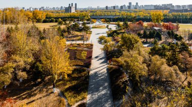 Changchun Dünya Heykel Parkı, Çin 'in sonbahar manzarası