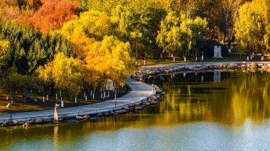 Changchun Dünya Heykel Parkı, Çin 'in sonbahar manzarası