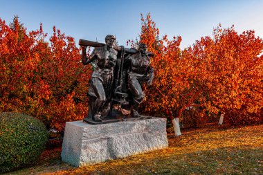 Changchun Dünya Heykel Parkı, Çin 'in sonbahar manzarası