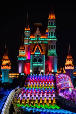 5. Çin Changchun Buzu ve Kar Xintiandi Kalesi ve Aydınlatma Alanı