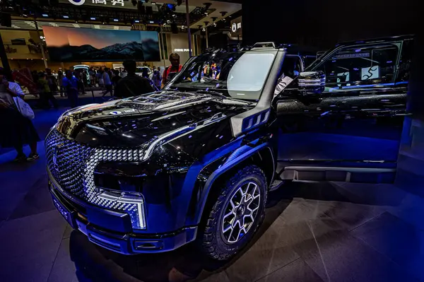 stock image July 13, 2024, Changchun, China: The 21st Changchun International Auto Expo opened, and Yangwang U8 made its debut at the Auto Expo.