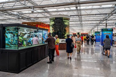 16 Ağustos 2024, Changchun, Çin, 23. Çin Changchun Uluslararası Tarım ve Gıda Fuarı Balıkçılık Pavyonu manzarası).