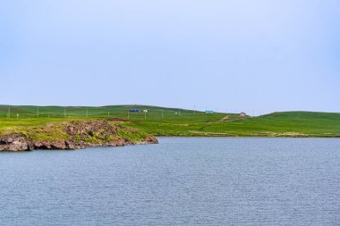 Scenic spot of Hulun Lake in Hulunbuir, Inner Mongolia, China clipart