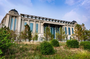 Manzhouli Limanı, İç Moğolistan, Çin kentsel alanının mimari manzarası