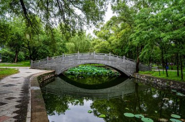 Shenyang, Çin 'deki Beiling Park Manzarası