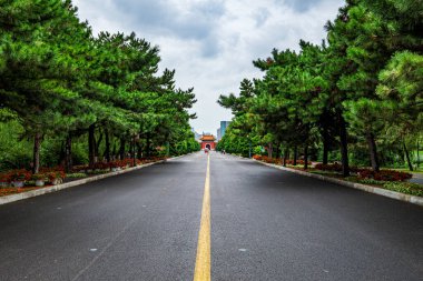 Shenyang, Çin 'deki Beiling Park Manzarası