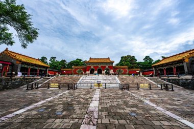 Qing Zhaoling Mozolesi, Beiling Parkı, Shenyang, Çin mimari manzarası