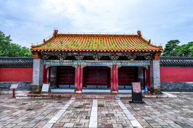 Architectural Landscape of Qing Zhaoling Mausoleum,Beiling Park,Shenyang,China clipart