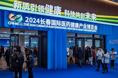 7 Aralık 2024, Changchun, Çin, 2024 Changchun Uluslararası İlaç ve Sağlık Endüstrisi Fuarı.