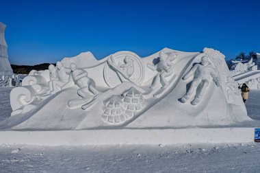 Jingyuetan 'da Kardan Adam, Changchun, Çin