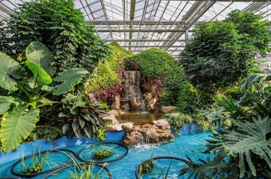 16 Ocak 2025 'te Çin' in Changchun şehrinde 15. Kış Tarım Fuarı Güzel Çin Tema Sergisi Çin 'in gelişim başarılarını göstermek için ekim ve peyzaj modellemesinin bir kombinasyonunu kullandı..