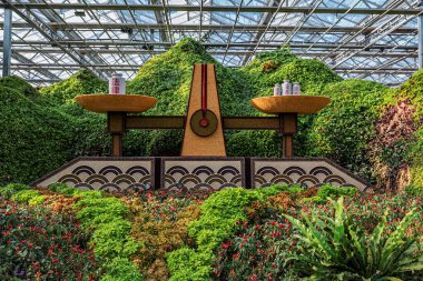 16 Ocak 2025 'te Çin' in Changchun şehrinde 15. Kış Tarım Fuarı Güzel Çin Tema Sergisi Çin 'in gelişim başarılarını göstermek için ekim ve peyzaj modellemesinin bir kombinasyonunu kullandı..