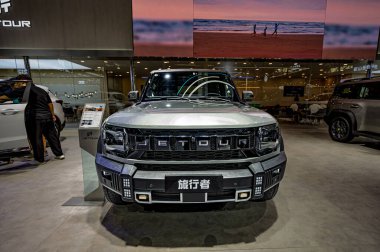 14 Temmuz 2025 'te Changchun, Çin' de 22. Changchun Uluslararası Otomobil Fuarı birçok ünlü arabayla düzenlendi ve birçok marka yeni modeller piyasaya sürdü..