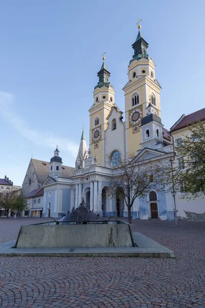 Hlavní Fasáda Brixen Katedrála Domplatz Jižní Tyrolsko Severní Itálie — Stock fotografie