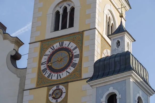 Часы Колокольне Бриксенского Собора Южный Тироль Северная Италия — стоковое фото