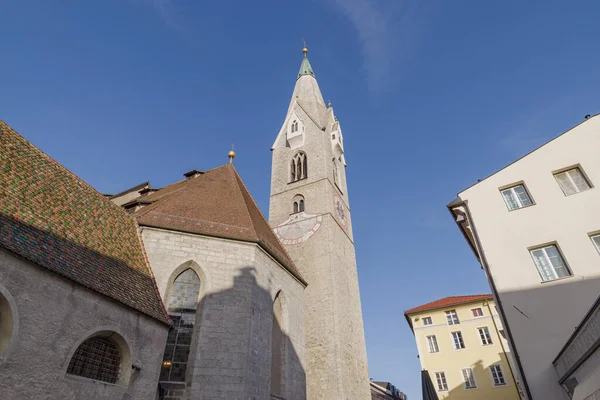 Tour Blanche Église Romane Saint Michel Brixen Trentin Haut Adige — Photo