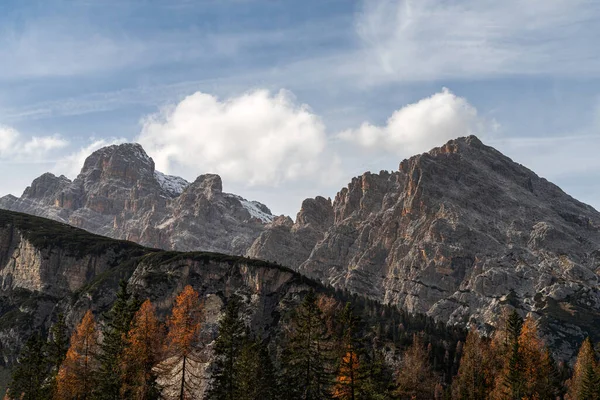 Toppen Bergskedjan Cadini Dolomiterna Alperna Italien — Stockfoto