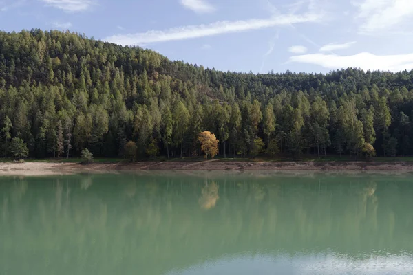 Lago Artificial Coredo Val Non Valley Trentino Italia — Foto de Stock