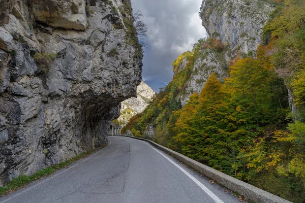 Estrada Montanha Ligurian Alps Italia — Fotografia de Stock