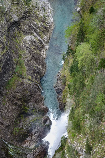 Vista Panorámica Del Río Que Fluye Garganta Fascette Parque Natural —  Fotos de Stock