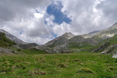 Ligurian Alpleri, Colle dei Signori dağ geçidi, Piedmont bölgesi, İtalya ve Fransa sınırı