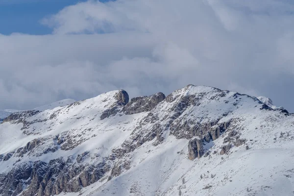 Alpine Winterlandschaft Aus Den Ligurischen Bergen Region Piemont Provinz Cuneo — Stockfoto
