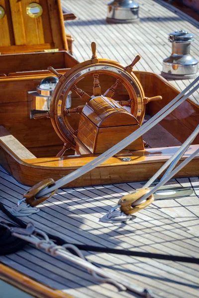 Details Van Een Zeilboot Oude Stijl — Stockfoto