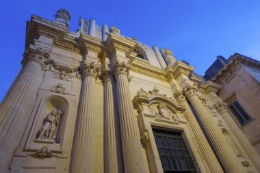 Barok Santa Chiara Kilisesi, 1687, 17. yüzyıl, Lecce, Apulia, İtalya