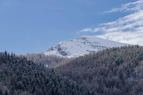 stock image Wintertime in Ligurian Alps, Piedmont region, northwestern Italy