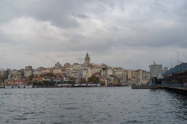 Galata Köprüsü ve İstanbul, Türkiye 'nin tarihi bölümü
