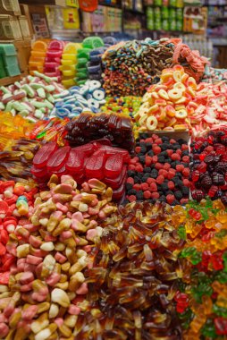 Türk lokumu Grand Bazaar, İstanbul ve Türkiye 'de satılık