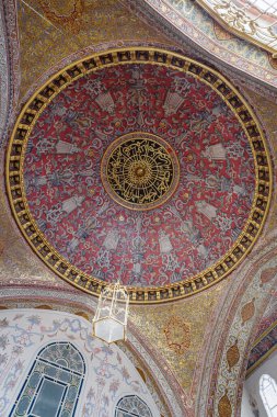 İçerideki tavan Topkapı Sarayı, İstanbul, Türkiye