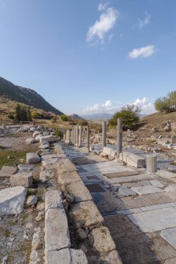 Efes 'in kalıntıları antik kent, Selcuk, İzmir, Türkiye