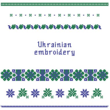 Şablon şemaları çapraz dikiş nakış, boncuk işçiliği. Geleneksel nakış. Çapraz nakış. Ukrayna desenleri. Ukrayna nakışı..