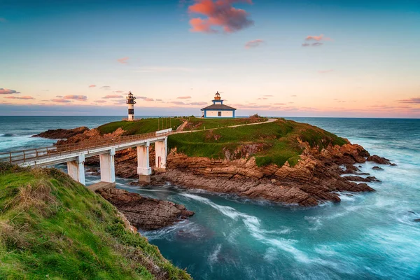 Sunset Illa Pancha Galicia North Coast Spain — Stock Photo, Image