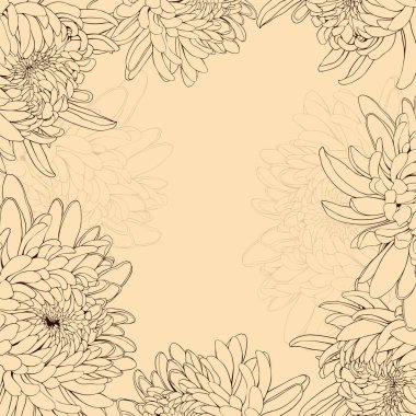 Kare çerçeveli kusursuz desen. El çizimi vektör illüstrasyonu.