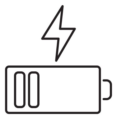 Bilgi teknolojisi düşük şarj, pil vektör resimleme.