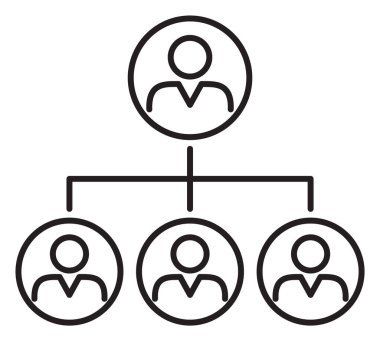 Bilgi teknolojisi liderlik vektör illüstrasyonu.