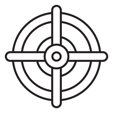 Bilgi teknolojisi hedef vektör illüstrasyonu.