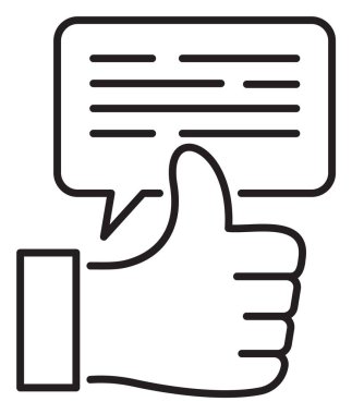 Proje yönetimi, konuşma baloncuğu, geribildirim vektör illüstrasyonu.