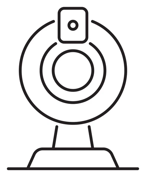Tecnologia Dell Informazione Webcam Vettoriale Icona Illustrazione — Vettoriale Stock
