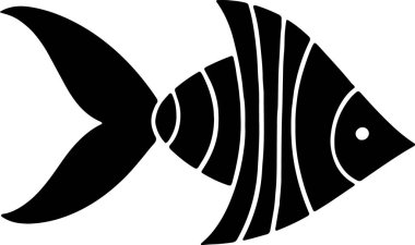 Siyah balık silueti şeffaf bir zemin üzerinde zarifçe yüzüyor, suda yaşamın zarafetini ve güzelliğini yakalıyor..