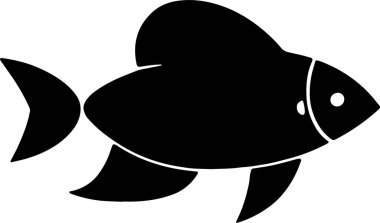 Şeffaf arka plan balık silueti. Zarif, dalgalı kıvrımlar bir balığın zarif özünü tasvir ediyor, doğanın güzelliğini minimalist bir şekilde yakalıyor..