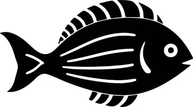 Balık silueti berrak sularda huzur içinde yüzüyor..